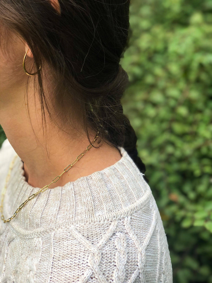 The Gold Paperclip Chain Necklace