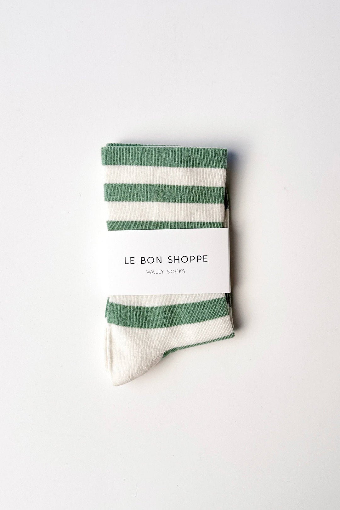 Wide Wally Socks, Matcha Stripe