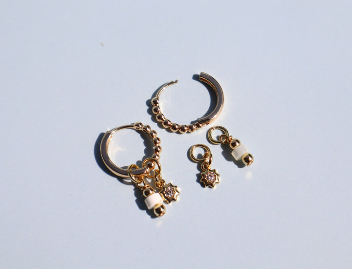 Soft Blue Charm Earrings