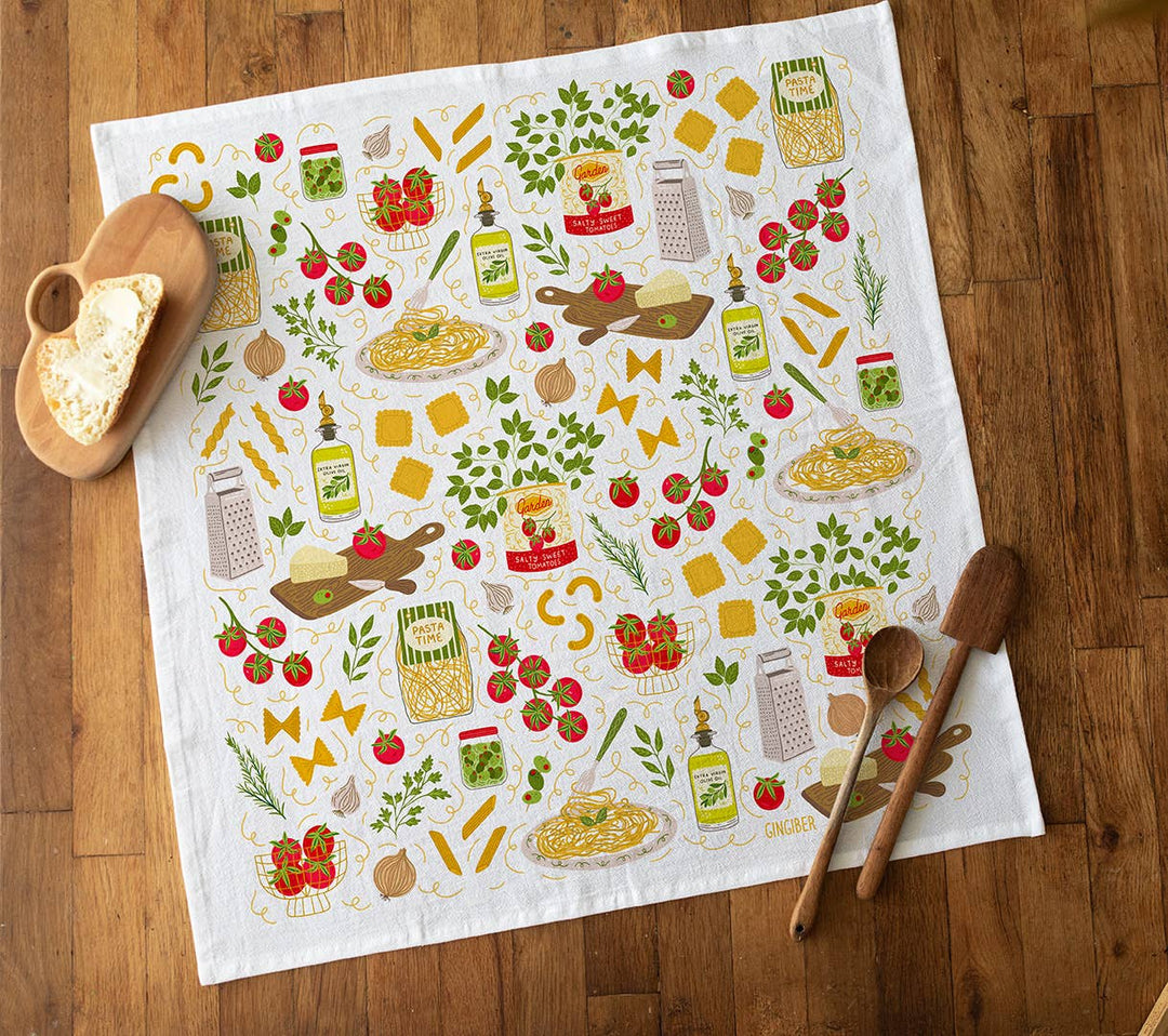 Pasta Night Tea Towel