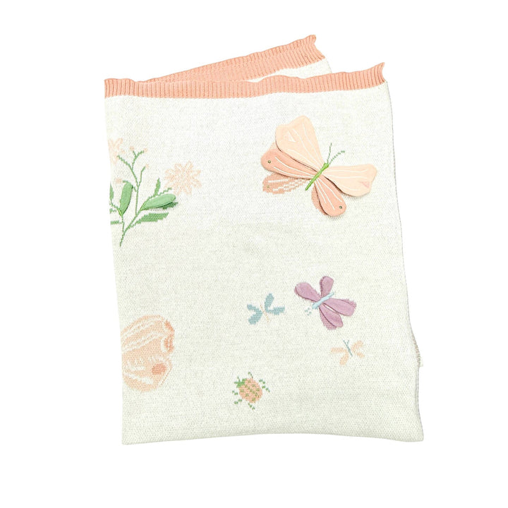 Butterfly Knit Baby Blanket