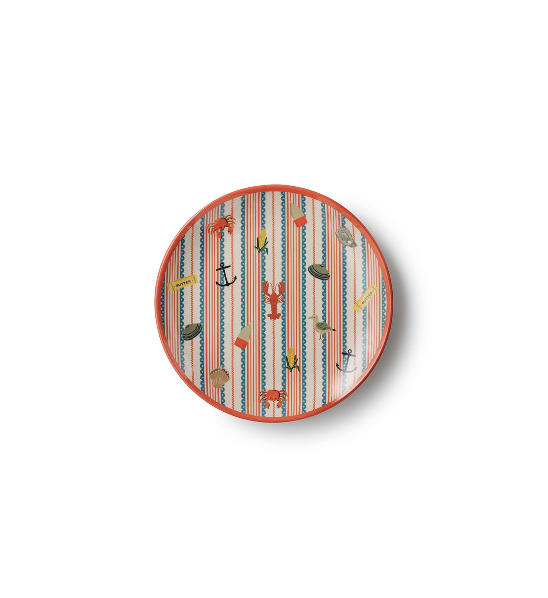 Seaside Melamine Dessert Plate Set