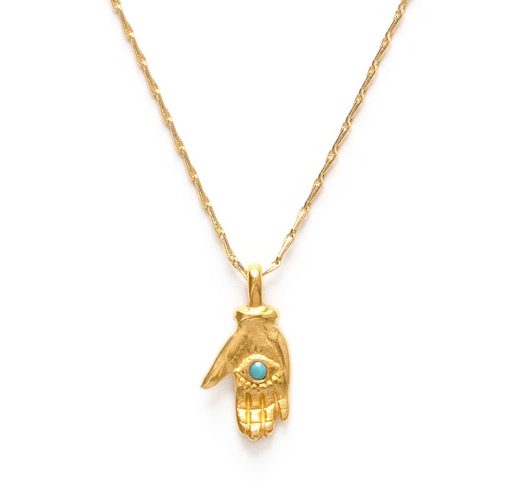 Tiny Mystic Hand Necklace