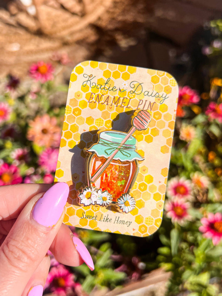 Honey Jar Interactive Enamel Pin  