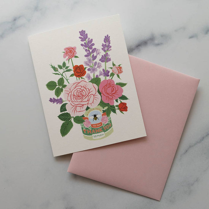 Rose & Lavender Thank You Card