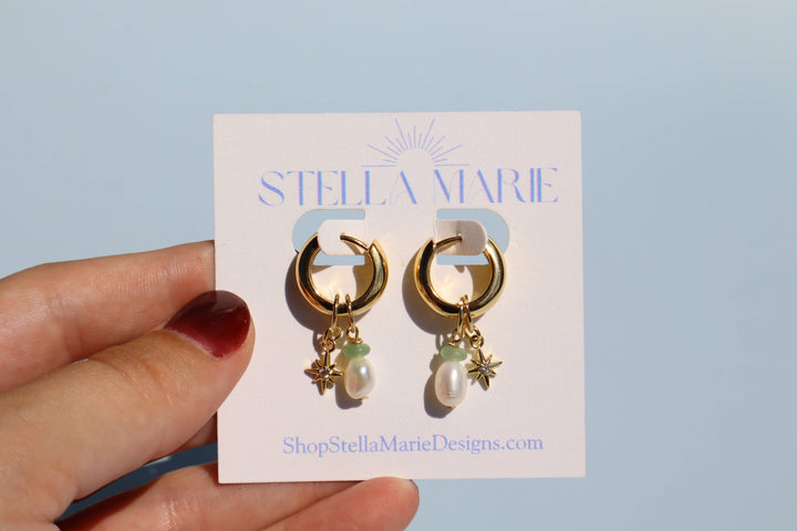 Aventurine Charm Earrings