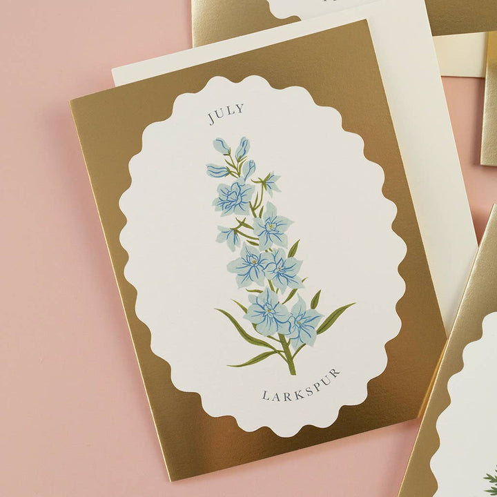 Birth Month Flower | July | Greeting Card