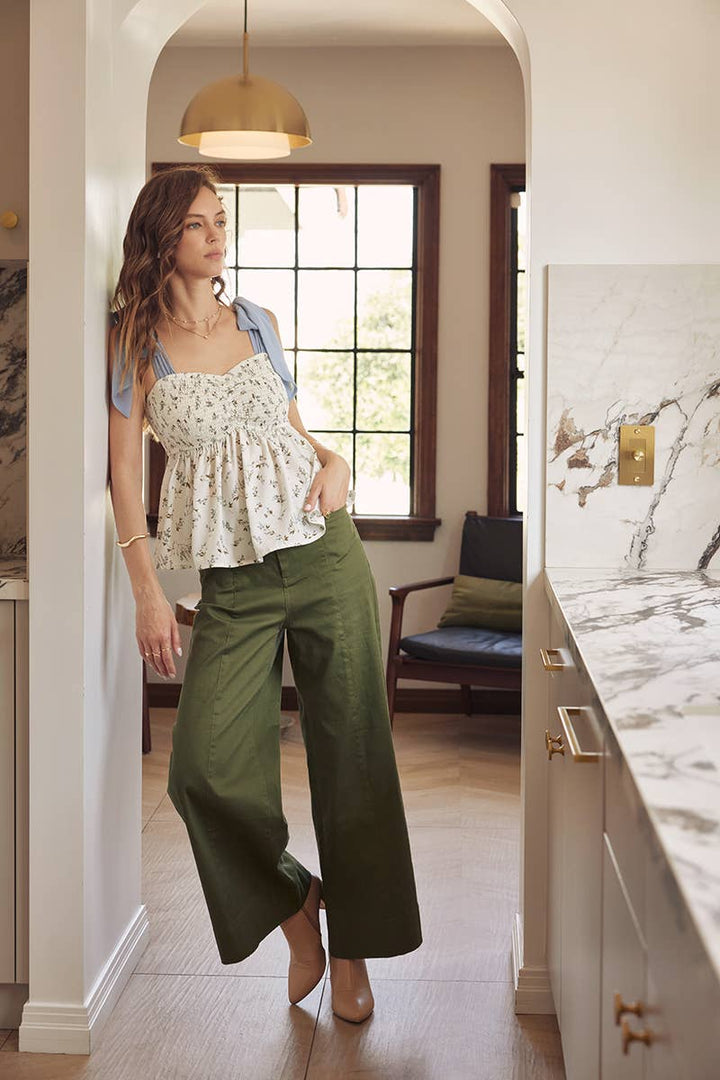 Everyday Essential Stretchy Wide-Leg Pants -2 Colors