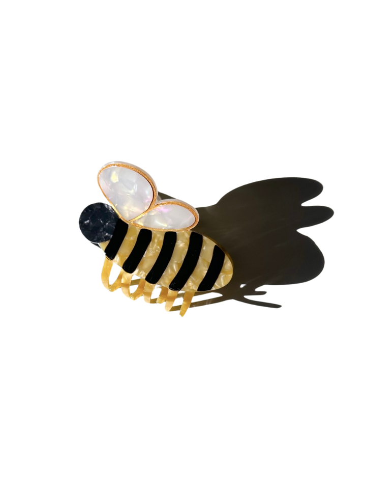 Hand-painted Bee Claw Hair Clip | Eco-Friendly