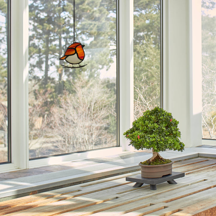 Bird Stained Glass Suncatcher, 4 Colors