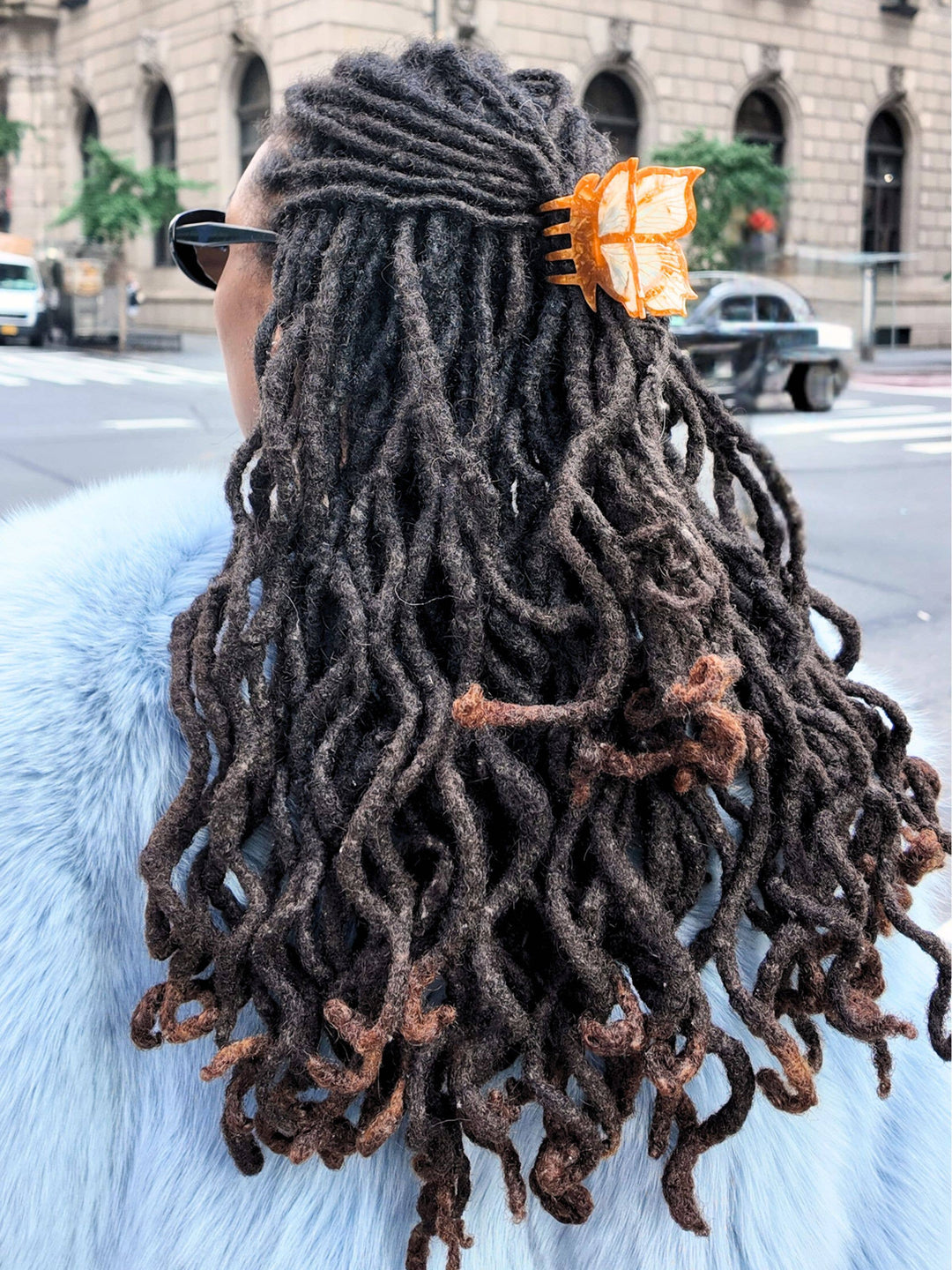 Australian Amethyst Butterfly Hair Clip