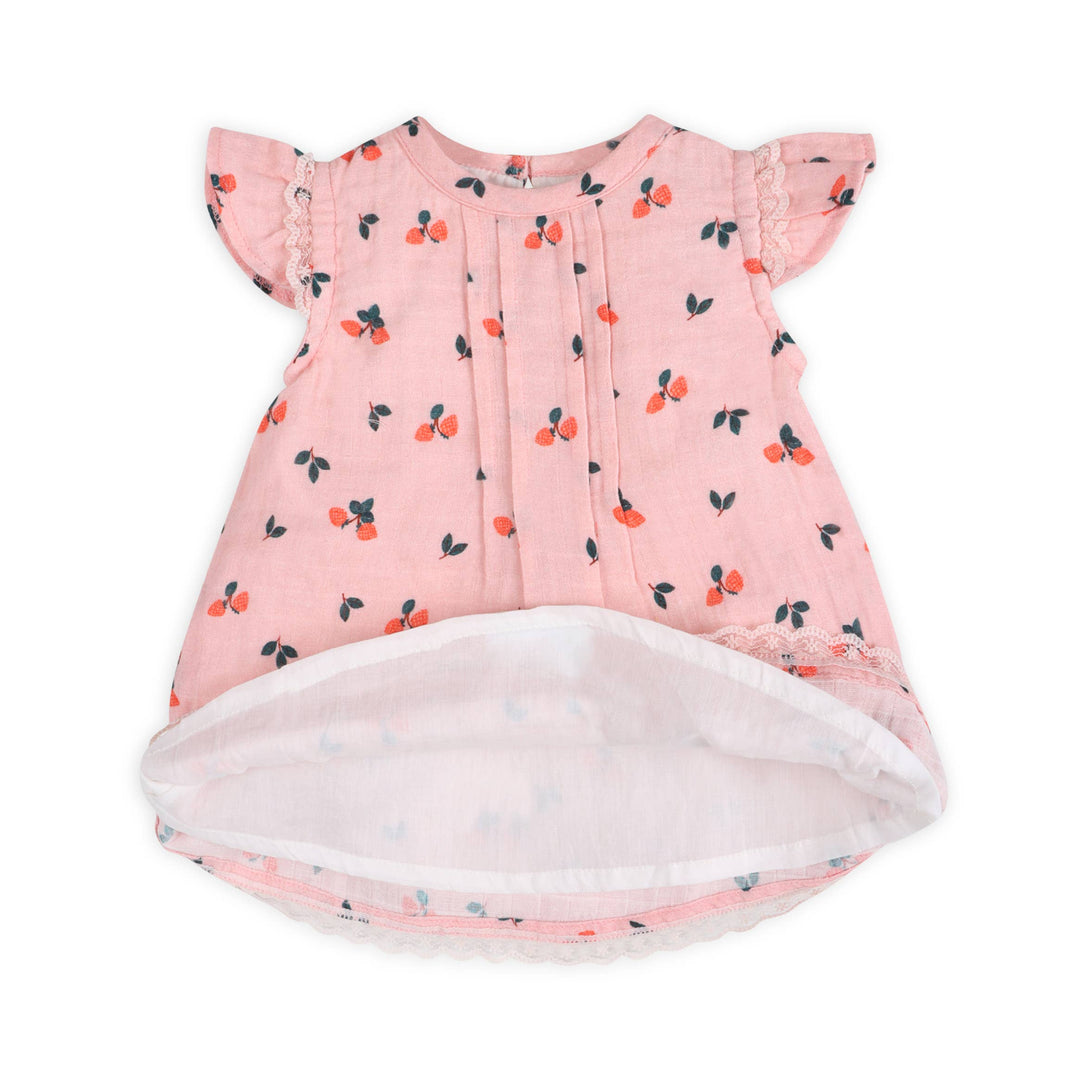 Strawberry  Baby Dress + Bloomer