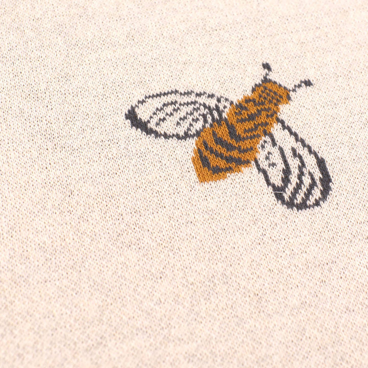 Bee Organic Cotton Baby Blanket