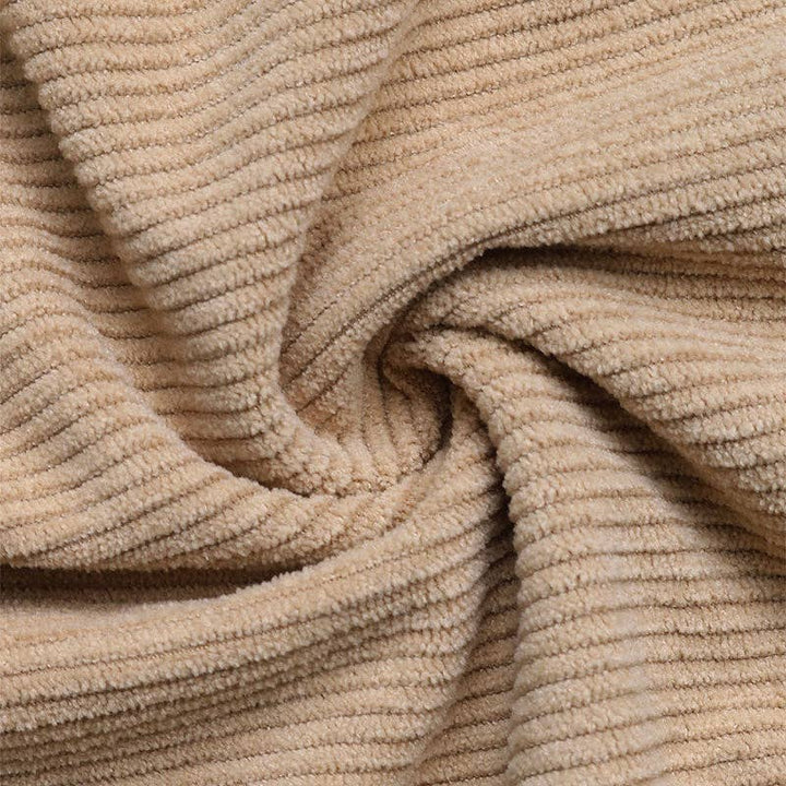 Corduroy Overall Dress with Pocket in Coffee