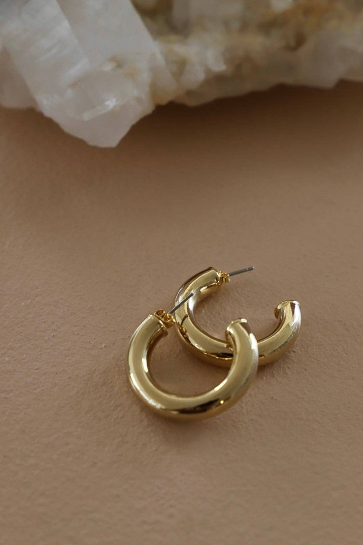 Icon Gold Hoop Studs