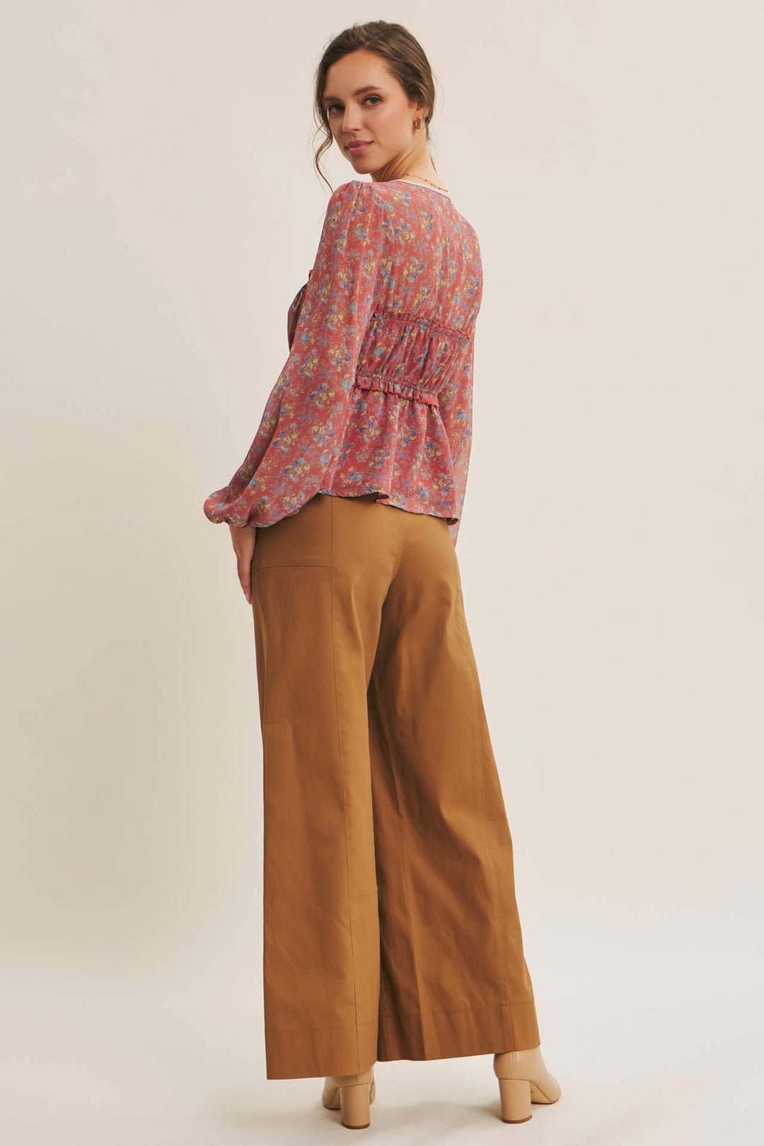 Everyday Essential Stretchy Wide-Leg Pants -2 Colors
