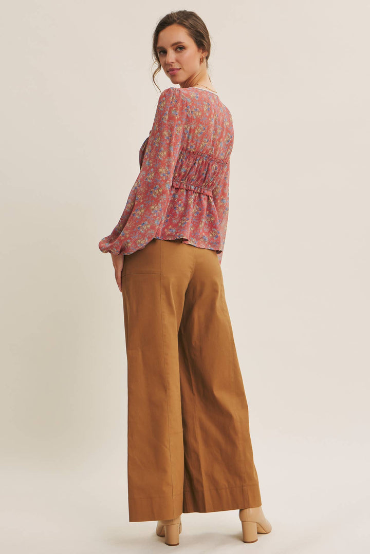 Everyday Essential Stretchy Wide-Leg Pants -2 Colors