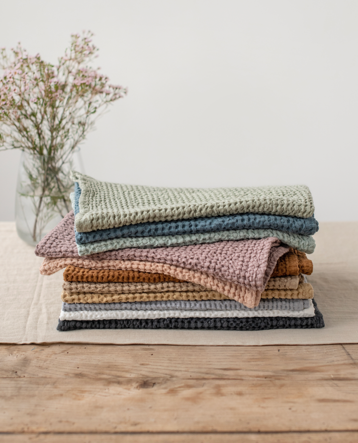 Cinnamon Waffle Linen Towel