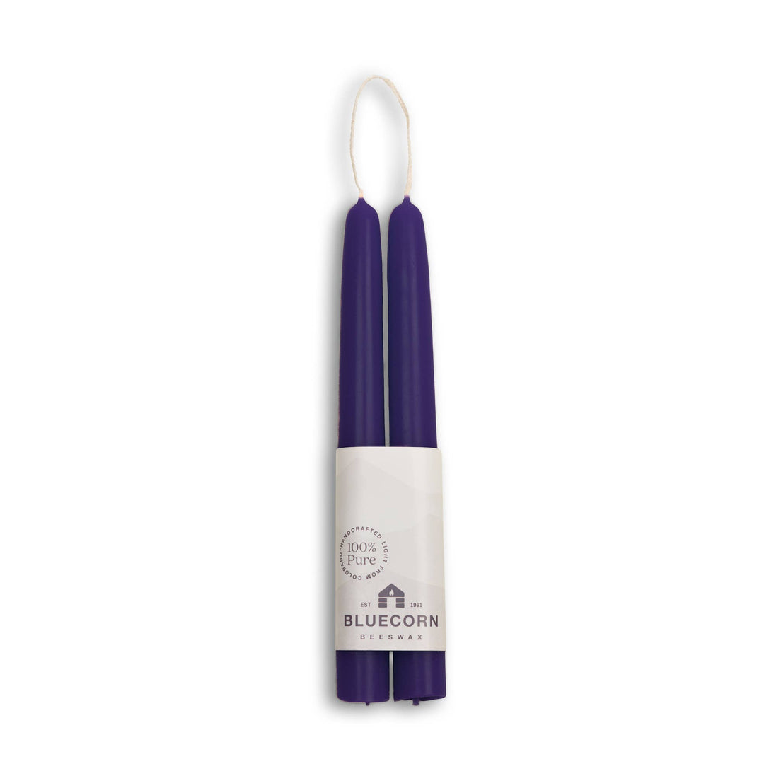 Sky Blue Beeswax Tapers, 3 Sizes