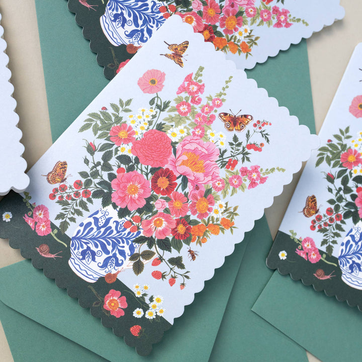 Garden Vase Greeting Card