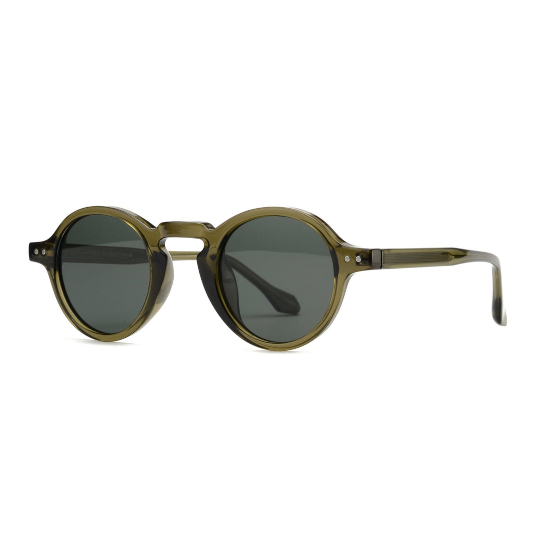 Tanner| Transparent Olive Green | Smoky Lens