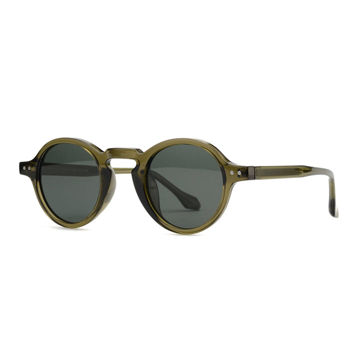 Tanner| Transparent Olive Green | Smoky Lens
