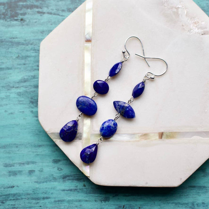 Semi-Precious Mismatched Earrings in Carnelain/Pink