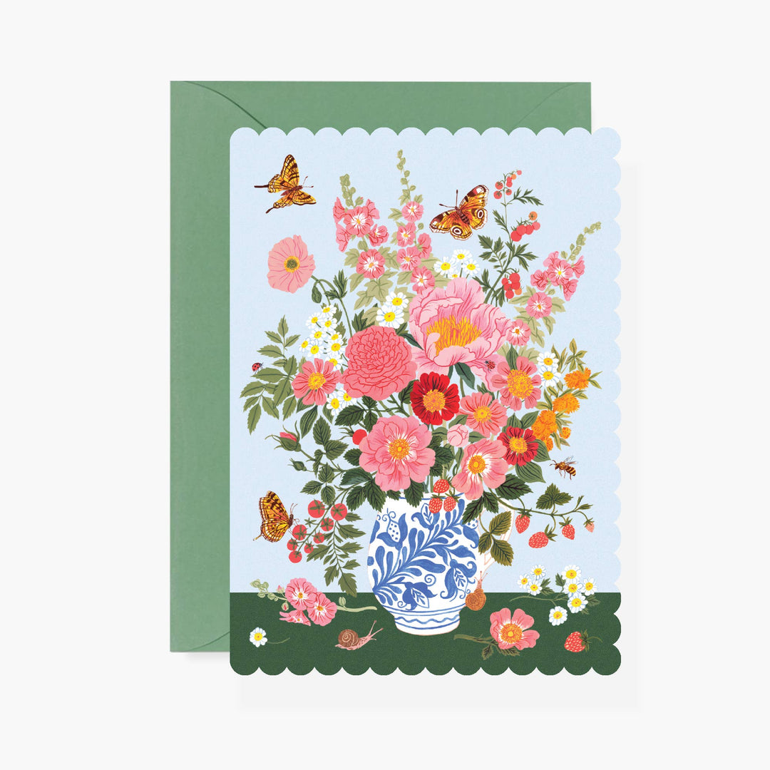 Garden Vase Greeting Card