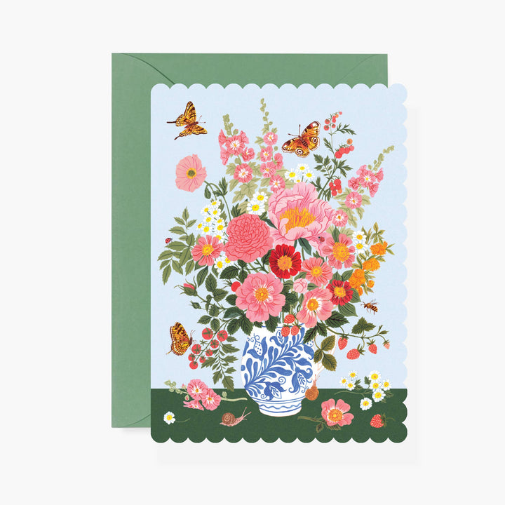 Garden Vase Greeting Card