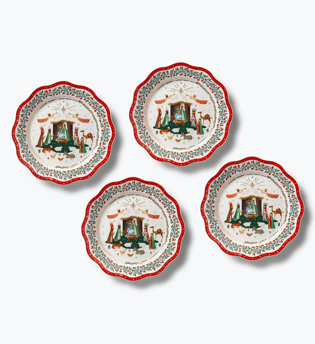Nativity Porcelain Dinner Plate Set
