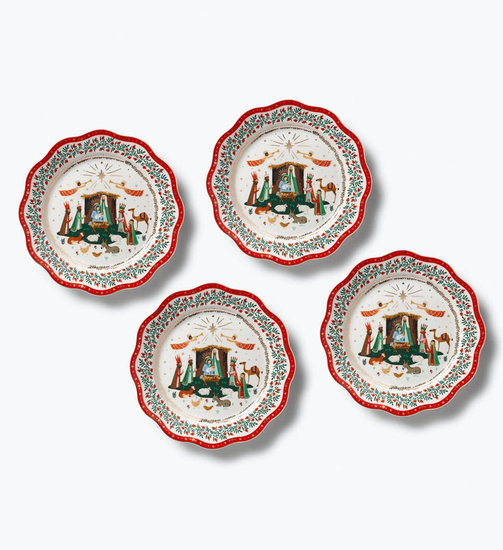 Nativity Porcelain Dinner Plate Set