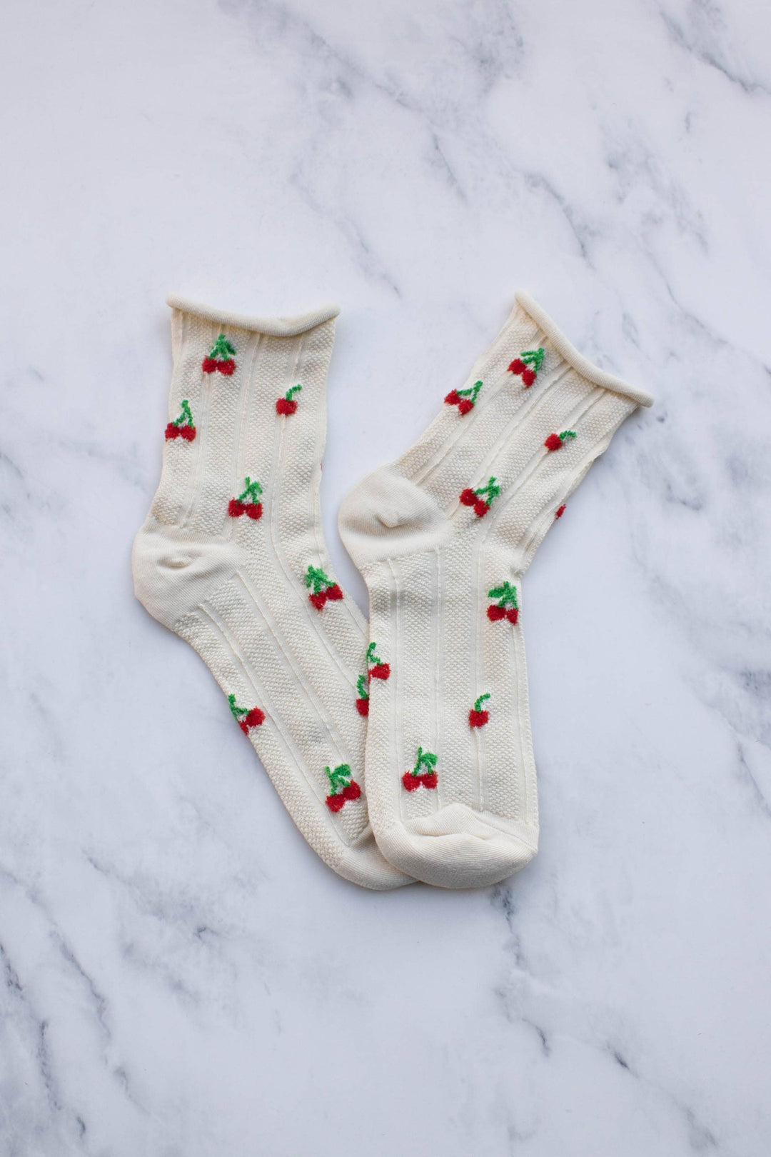 Women's Vintage Cherry Socks | Tiepology