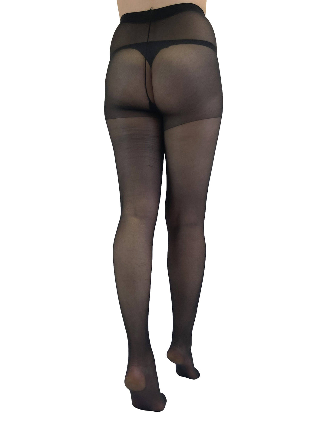10 Denier Gloss Tights in Black (2 Sizes)