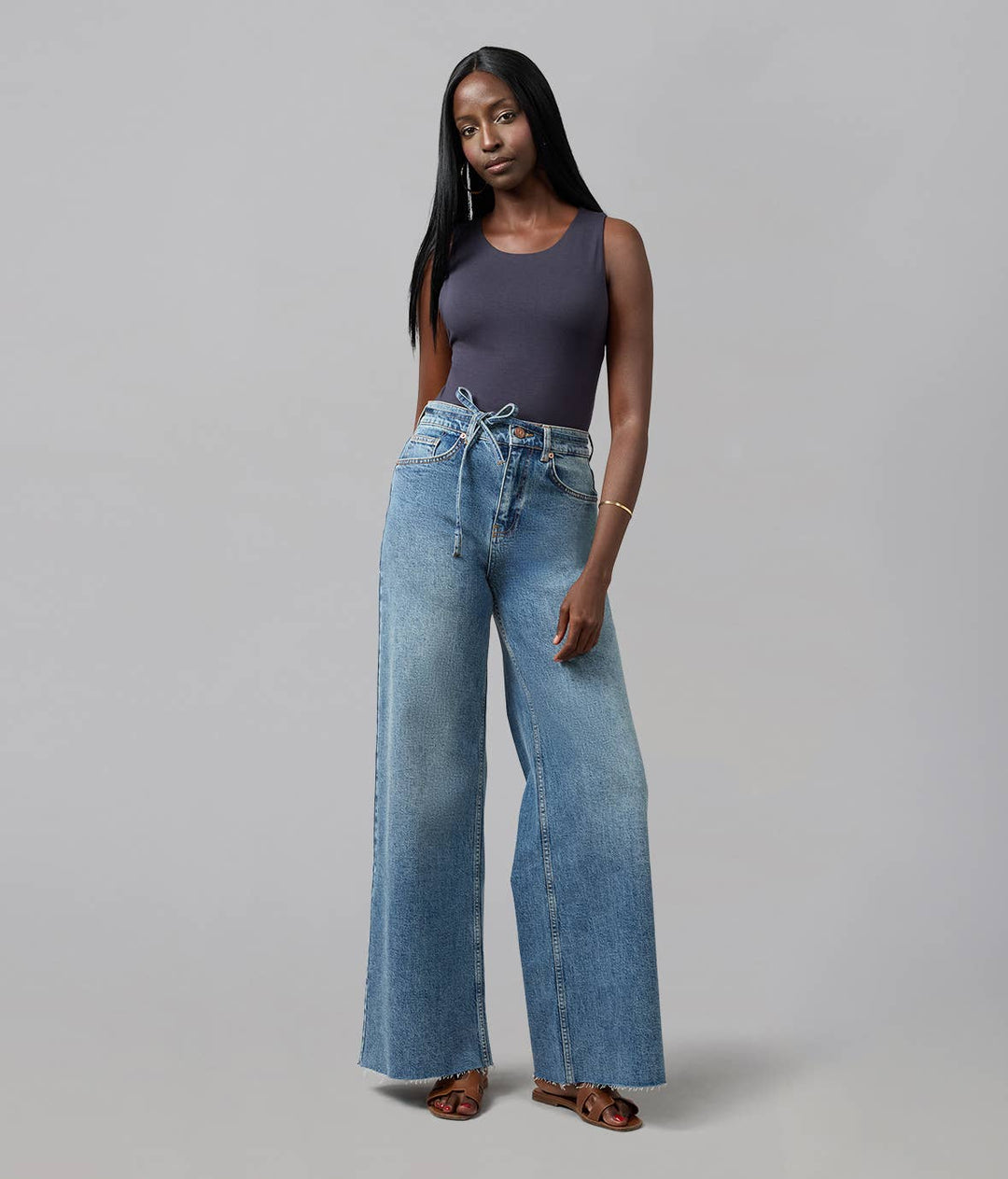 Milan Ultra High Rise Wide Leg Jeans