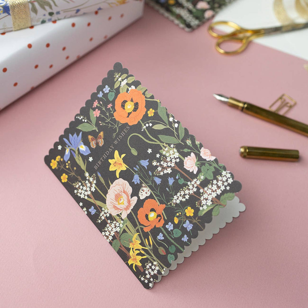 Wild Flowers Field Birthday Card