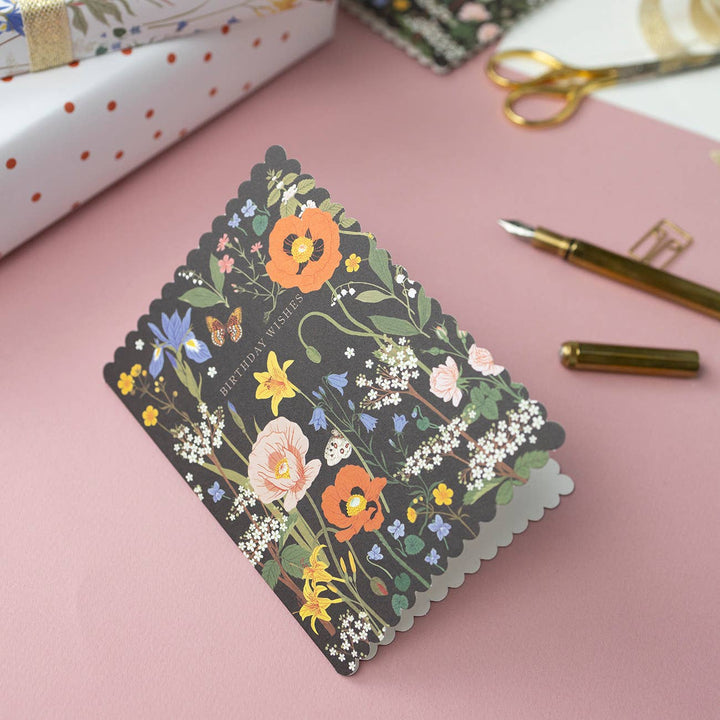 Wild Flowers Field Birthday Card