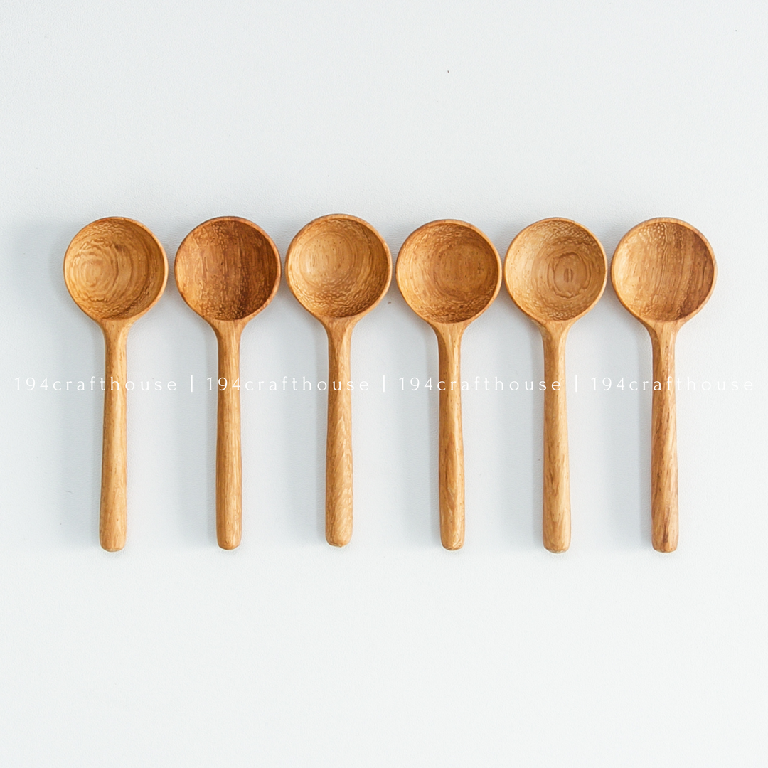 Tiny Wooden Sugar Spoons