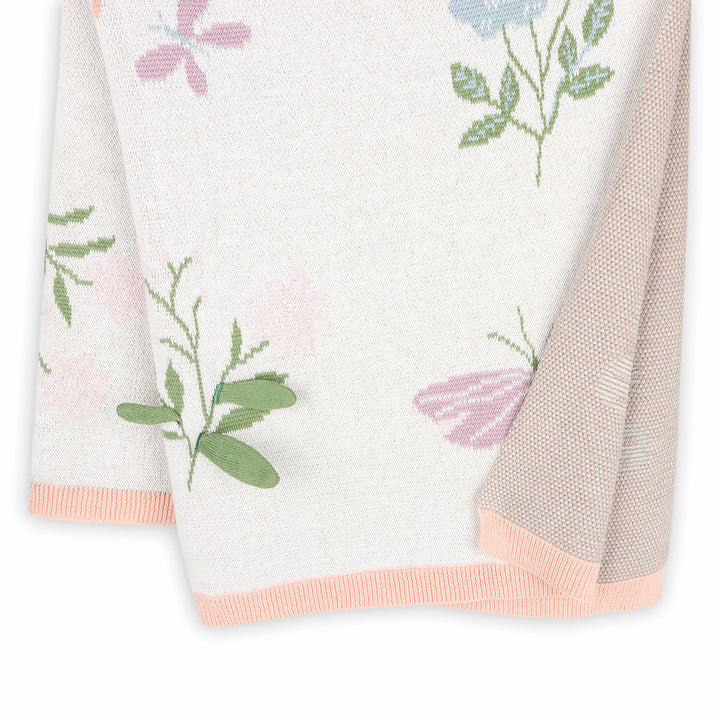 Butterfly Knit Baby Blanket