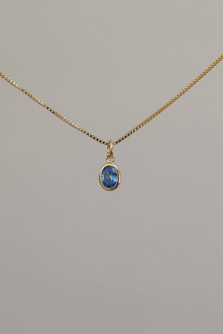 Oval Birthstone Charm