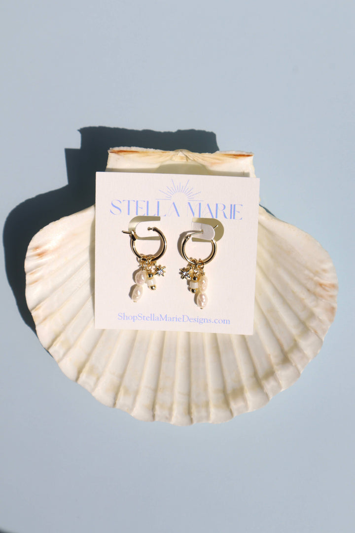 Coastal Blue Charm Earrings