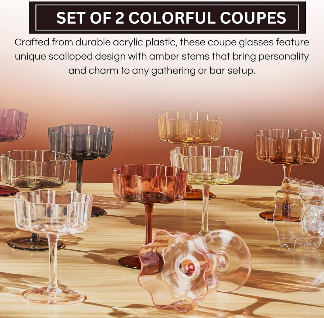 Amber Flower Wave Coupe, Single