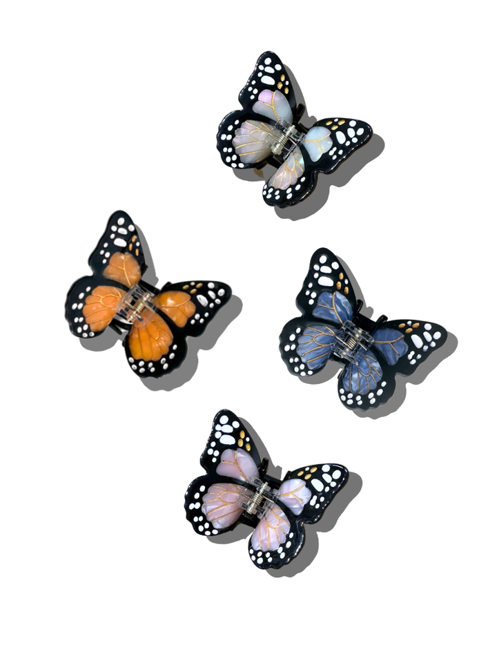 Mini Monarch Butterfly Hair Clip, 5 Colors
