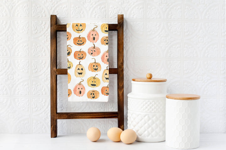 Halloween Pumpkins Tea Towel