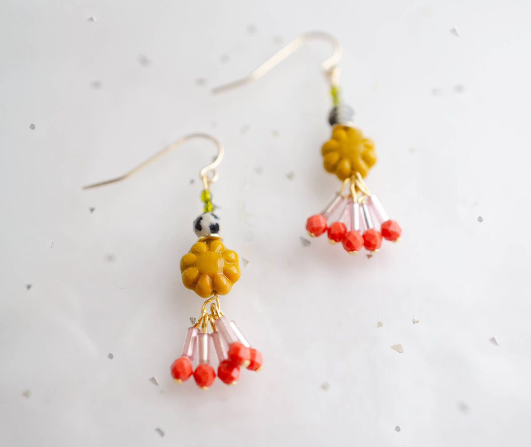 Marigold Gold Fill Dangle Earrings