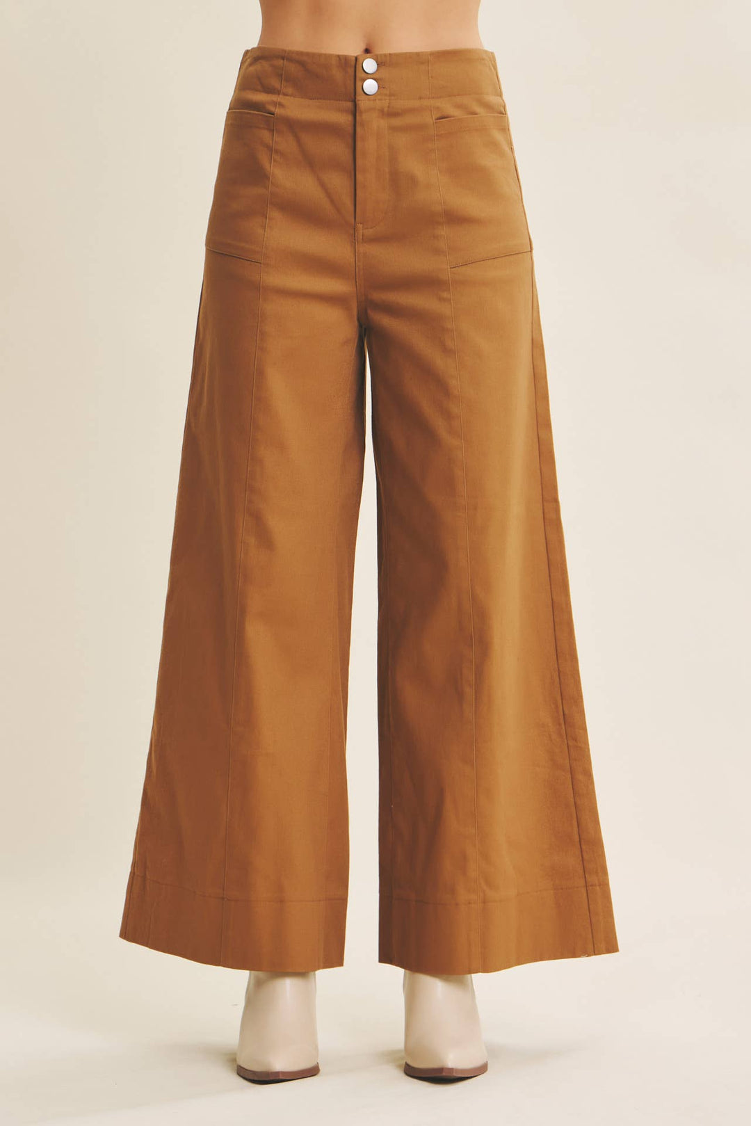 Everyday Essential Stretchy Wide-Leg Pants -2 Colors