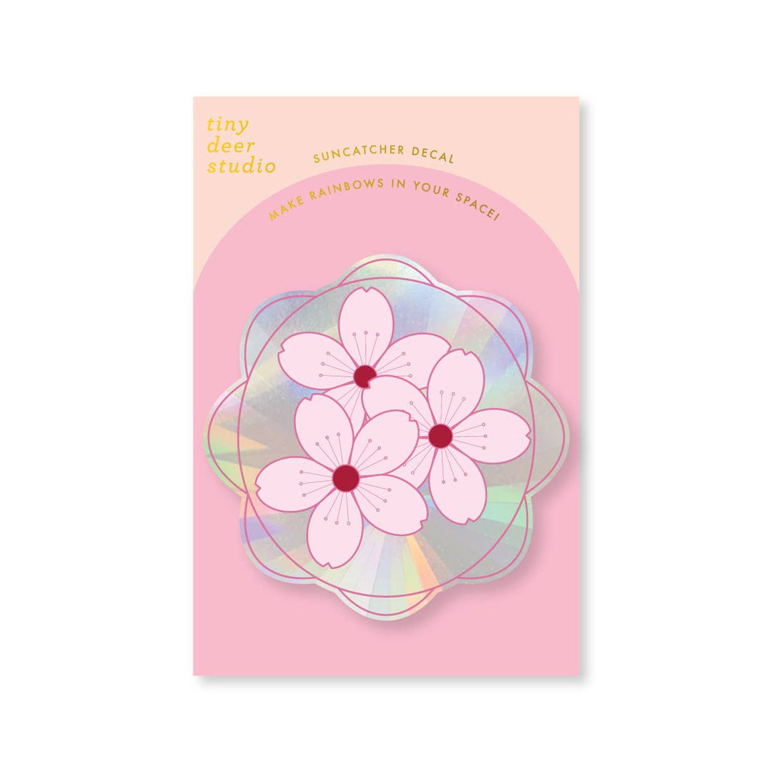 Cherry Blossoms Sun Catcher Decal