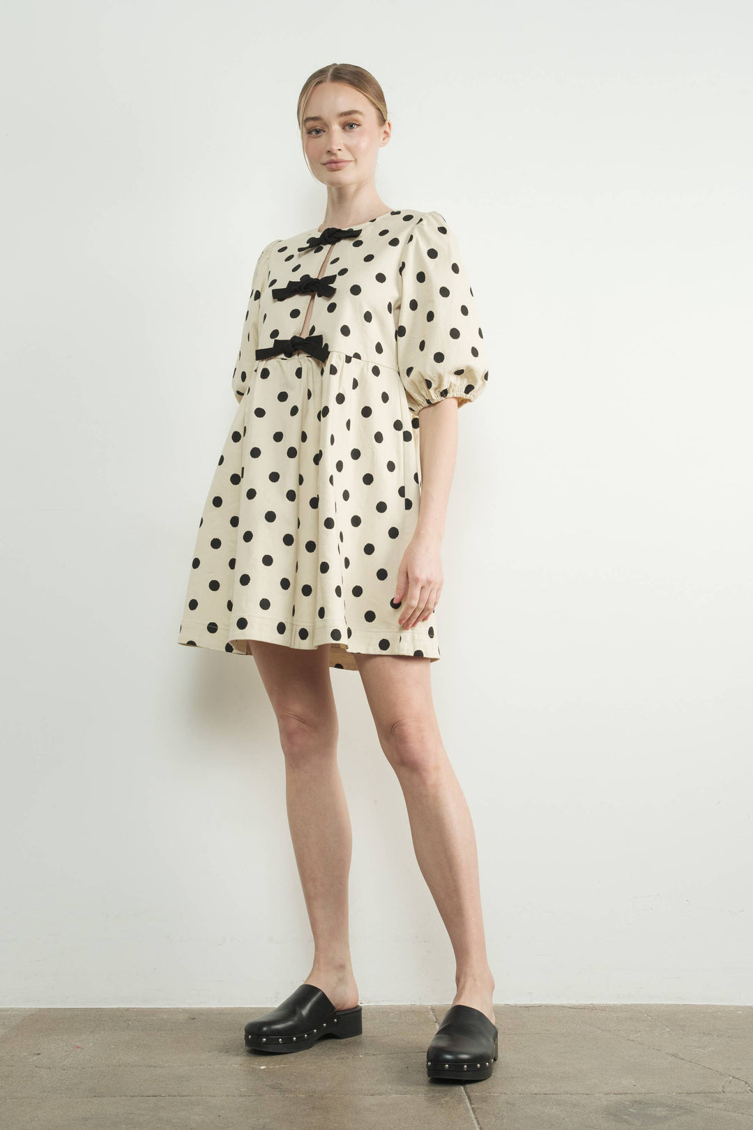 Polka Dot Babydoll Dress