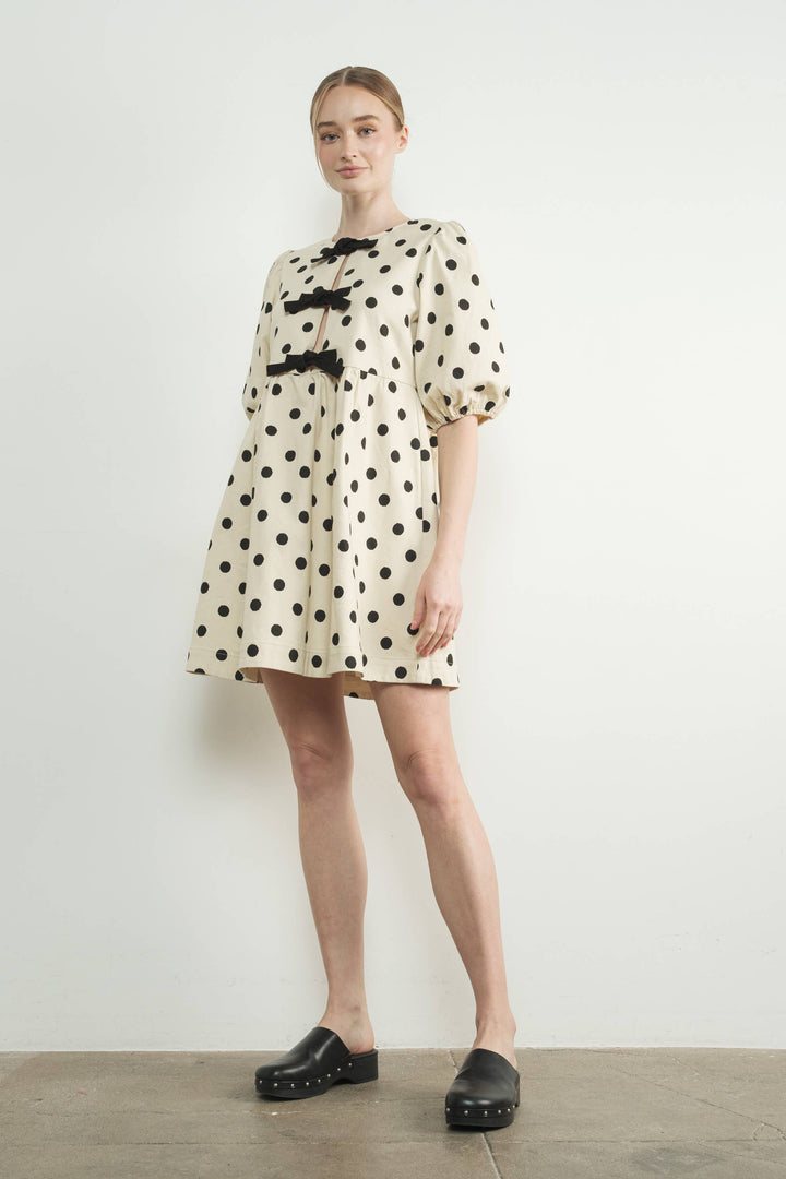 Polka Dot Babydoll Dress