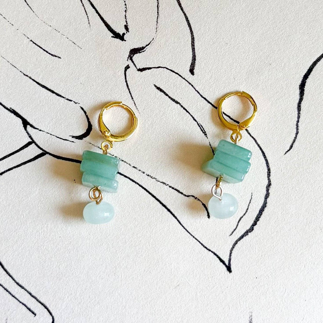 Aventurine Dangle Earrings