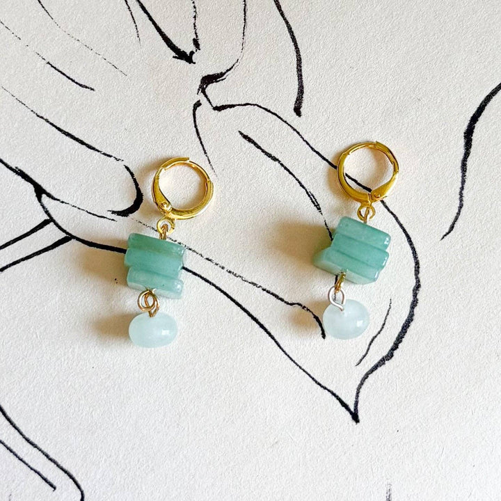Aventurine Dangle Earrings